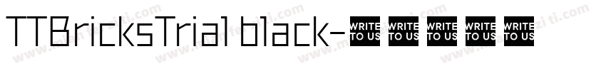 TTBricksTrial black字体转换